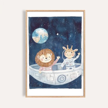 太空冒險日記 Space Buddies / 童話系列插畫掛畫