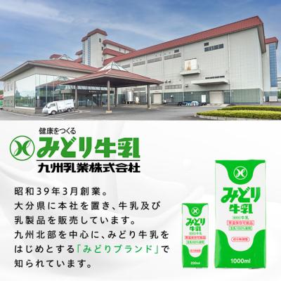 ふるさと納税 佐伯市 常温保存可能　みどり牛乳(1000ml×12本)