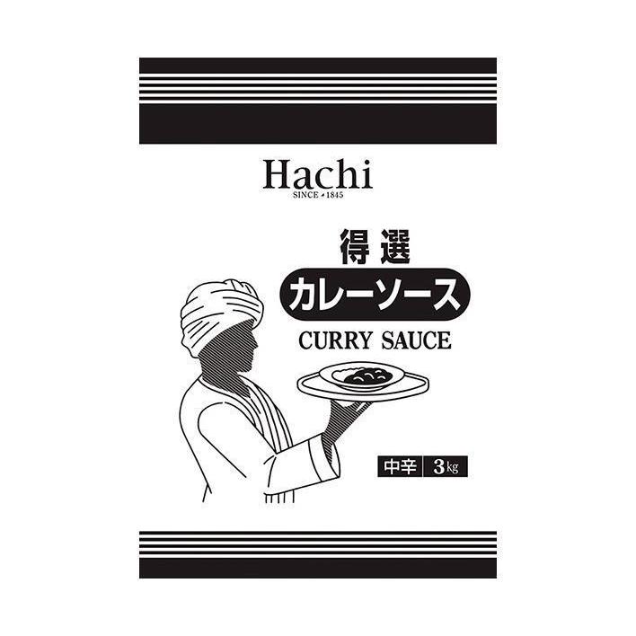 ハチ食品 特選カレーソース 中辛 3kg×4袋入×(2ケース)｜ 送料無料