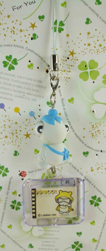 【震撼精品百貨】San-X動物家族 小狗 手機吊飾-相框 震撼日式精品百貨