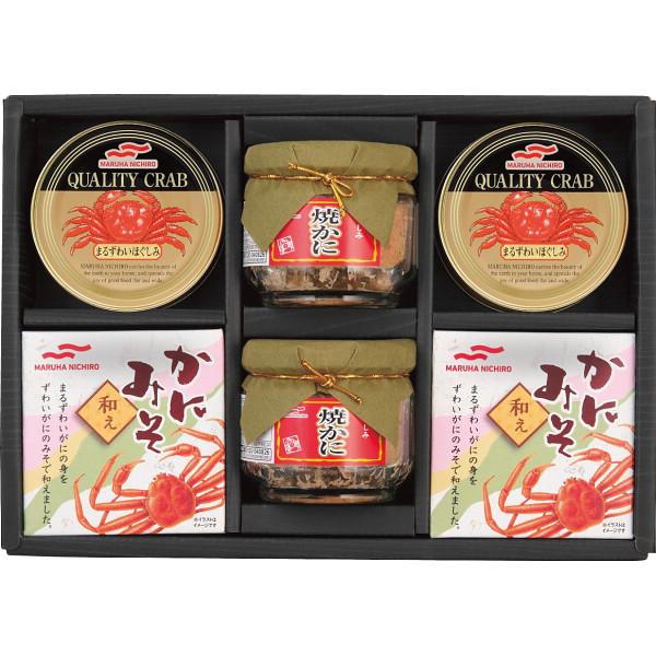 マルハニチロ かに・かにみそ缶詰瓶詰詰合せ KMS-50 23-0422-071 食品 詰合せ セット 缶詰 カニ かに 蟹 ずわいがに かにみそ 瓶詰