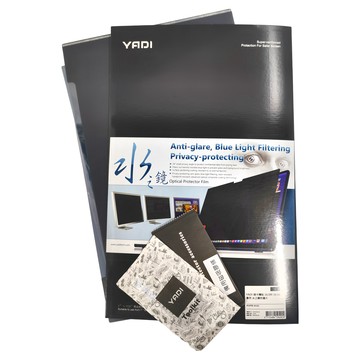 YADI 亞第 插卡隱貼 水之鏡防窺片 防眩光 藍光過濾  黑色  1片