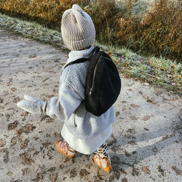 荷蘭 歐製手工 Teddy Mini 兒童後揹包 黑