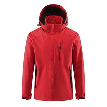 【米蘭精品】衝鋒衣連帽夾克-單層登山防水防風男外套4色74db63