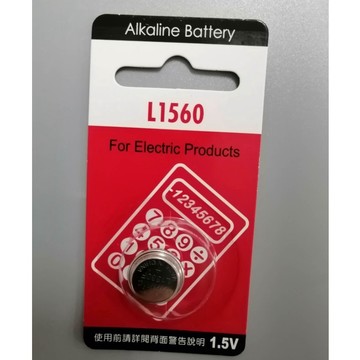 VINNIC 鈕扣型鹼猛電池 1入裝 L1560  1.5V 鈕扣電池  水銀電池