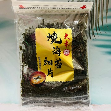潼漾小舖 大禾 燒海苔細片 海苔細絲 50g 全素 章魚燒海苔 大阪燒海苔 味噌湯海苔 親子丼