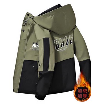 加絨加厚男士棉衣外套秋冬季潮流工裝棉襖防風防水沖鋒衣男裝棉服