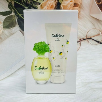 Gres Cabotine 清秀佳人 女性淡香水禮盒(香水100ml+身體乳200ml)｜全店$299 全家取貨免運｜領券9折｜APP下單最高再賺22%點數⚡品牌香氛