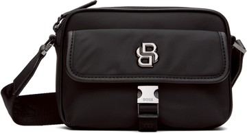 BOSS 黑色 Double B Monogram 斜挎包