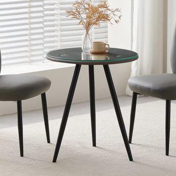 MUNA家居  518型2尺圓玻璃圓桌/共兩色  59X59X68cm