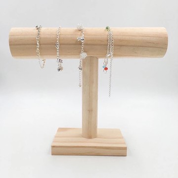 現貨🔺組裝式 實木單層手鍊架 珠寶展示架 木質 項鍊手鐲飾品收納 櫥窗陳列道具 飾品擺攤 直播 展示架 展示台