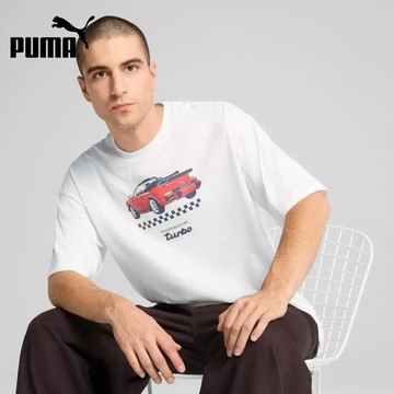 【PUMA】 PL系列圖樣短袖T恤(M)_男性_63040305_歐規｜官方直營