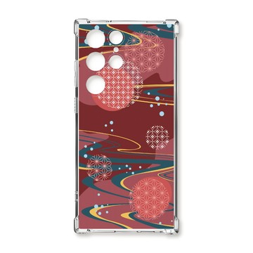 S24 系列殼 TRON 三星 S24 Ultra 日系和風圓點星河系列 四角防摔殼 手機殼