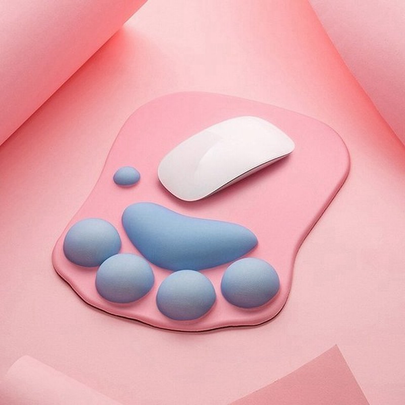 かわいい 3d 猫爪マウスパッドソフトシリコーンシルク かわいい マウスマット低反発マウスパッド手首休符クッションラップトップのためのコン 通販 Lineポイント最大get Lineショッピング