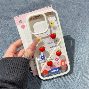 波點蘋果 蘋果17promax透明亞克力防摔手機殼iPhone16全包15防摔保護套