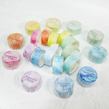 【水彩祝福】水彩插畫 和紙膠帶 手帳裝飾 簡單 便利貼 拼貼