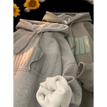 重磅連帽衛衣男款春季vibe潮流復古寬松外套美式新款百搭加厚上衣