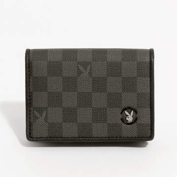 PLAYBOY - 卡片夾  Honour系列 - 黑色