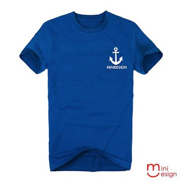 Minidesign-mini簡搭海錨潮流設計短T 五色
