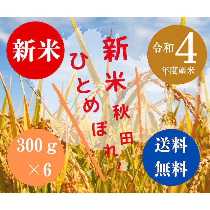 送料無料 令和５年度米 渡部浩見 漢方農法 特別栽培米 ひとめぼれ ３００g ６パック