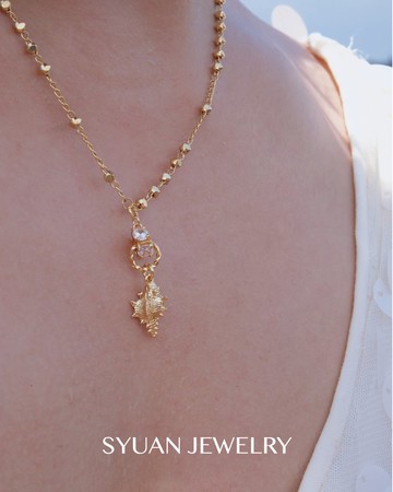 Pu Kai 南島海洋金螺項鍊  生日 情人節禮物