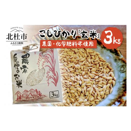 ふるさと納税 山梨県 北杜市 白州米 コシヒカリ『玄米』3kg