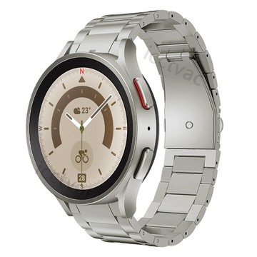 【免運】三星Watch4/5/6三珠鈦金屬錶帶Samsung Watch6 43mm 47mm腕帶 三星鈦合金錶帶
