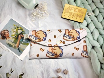 單層紅包袋-薄棉布工作中水豚君卡皮巴拉款布紅包袋-手作布紅包袋