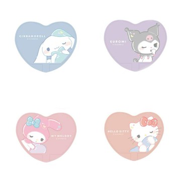 小禮堂 Sanrio 三麗鷗 愛心造型立鏡 (愛睏款) Kitty 美樂蒂 酷洛米 大耳狗