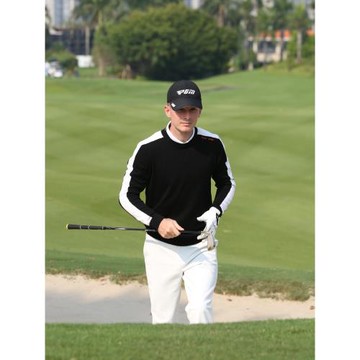 PGM秋冬季高爾夫服裝男士長袖t恤絲光羊毛衫保暖毛衣golf運動衣服