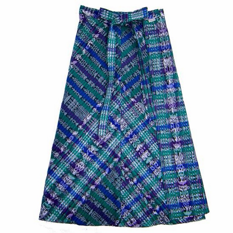 ilo itoo コルテスカート コルテスカート〔66cm丈〕インディゴ絣マルチ（ilo itoo）ラップ