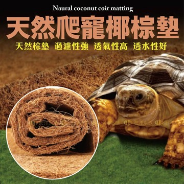 【宏洋】爬蟲陸龜底材 椰棕墊〞 ●透氣、易清潔、減少異味、可清洗曬乾重覆使用 (爬蟲地墊陸龜墊材爬蟲底材陸龜保濕地墊料
