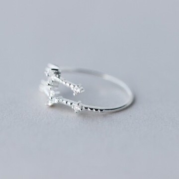 925純銀戒指開口戒-精緻典雅高貴大方情人節生日禮物女飾品73dt282【獨家進口】【米蘭精品】