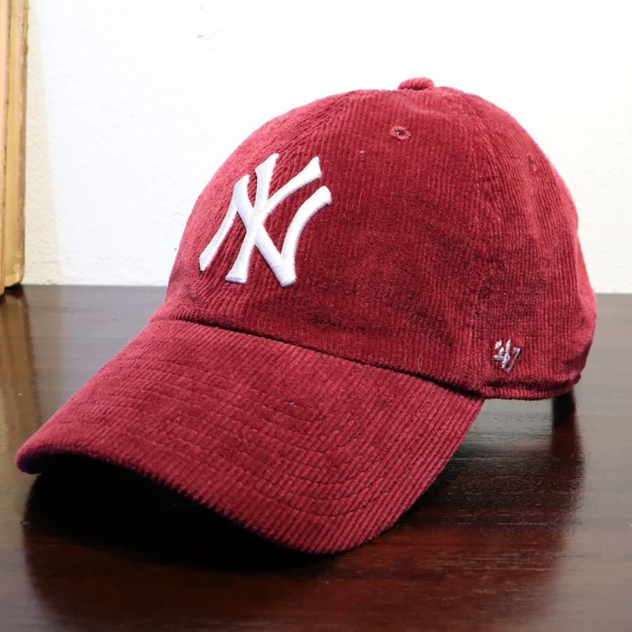 47 キャップ 47BRAND NY ヤンキース コーデュロイ 帽子 ベージュ