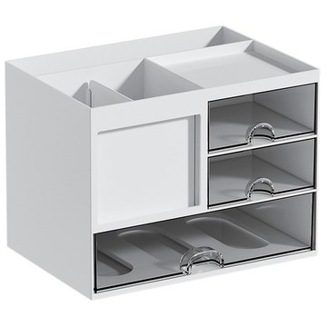 樂居家 桌上型 可堆疊組合式抽屜收納盒  F0689-02  3層