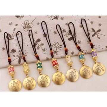 【台灣現貨】轉經輪 九宮八卦 六字箴言 九宮八卦牌 時輪金剛咒牌 平安吊飾 汽車掛件