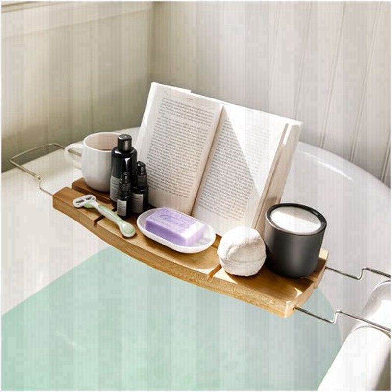 Umbra アクアラ バスタブキャディ ナチュラル お風呂 テーブル Tv スマホ タブレット 浴槽 半身浴 バスタブラック バステーブル バスラック おしゃれ 美容 通販 Lineポイント最大get Lineショッピング