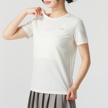 The North Face 北臉 上衣 女款 短袖上衣 運動 W CLIMB MOUNTAIN SS TEE 米白 NF0A88H1QLI