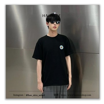 【HAO NICE】村上隆J Balvin x Takashi Murakami 超強聯名️彩色刺繡電眼太陽花短袖 短T