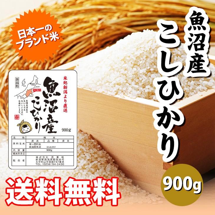 国産 米 新潟県「魚沼産」こしひかり ６合（900g）