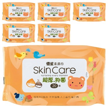 US baby 優生 柔濕巾 超厚型 抑菌 RO純水 不含酒精/人工香料/螢光劑  20張  6包