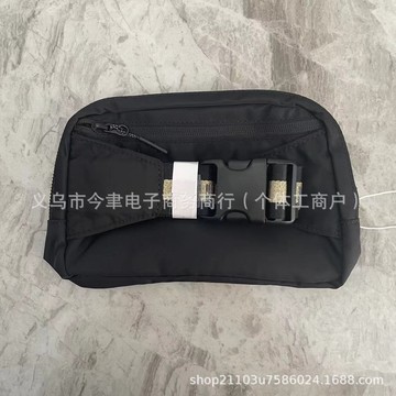 胸包 單肩包 防水包 腰包 lulu同款提花腰包戶外跑步2L露露腰包多功能手機包男女健身胸包