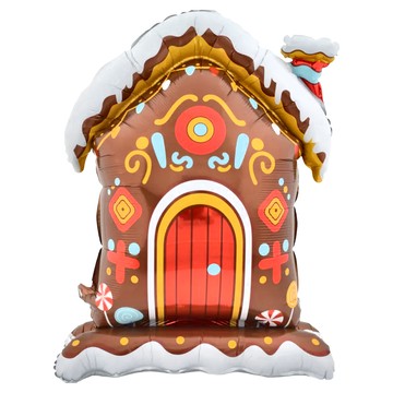 聖誕站立氣球 約100cm*73cm  薑餅屋  1個
