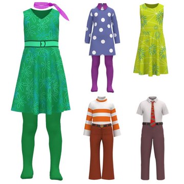 頭腦特工隊2cos服二次元動漫cosplay服裝萬圣節兒童連衣裙表演服