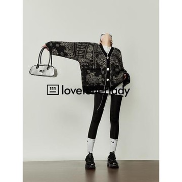 迪麗熱巴江疏影同款米色v領毛衣初春女開衫外套2025新款針織開衫