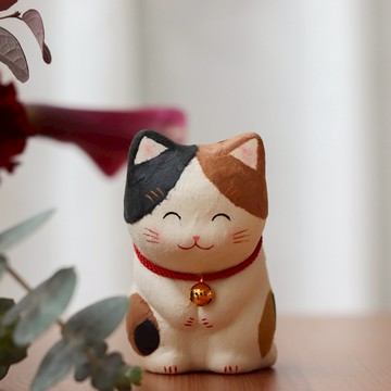 【Yourtableware】快速出貨 新品上市 日本 龍虎堂 三花 行禮貓 和紙擺飾 喬遷賀禮 開幕賀禮