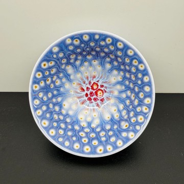 孔雀開屏飲杯 90ml 邱毓寧 鶯歌燒 A3-12