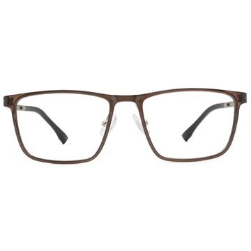 FORECO | 自由都市長方框眼鏡 | 自然棕/金