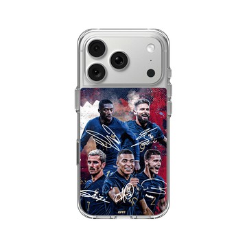 iPhone 18 Pro Clear Case（相機按鈕） 透明 - FFF - France National team - Signatures 2
