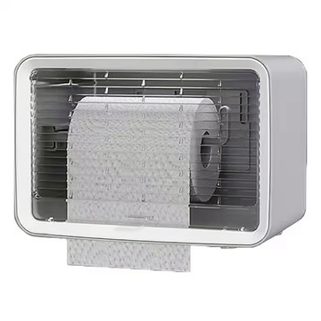 FAmILyLIFE 生活 多功能無痕壁掛紙巾盒 A-084-G 22.5 x 15.5 x 15cm 單層 300g 2個  灰色  1組